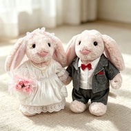Suitable for JC 31cm bunny Rabbit Doll Pearl Flower Wedding Suit Clothes Bonnie Rabbit Doll Baby Clo