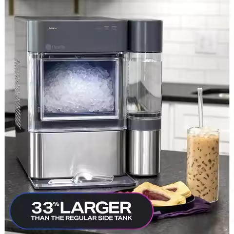 Unique features- Opal 2.0 XL with1Gallon Tank Chewable Crunchable Countertop Nugget Ice Maker Scoop 