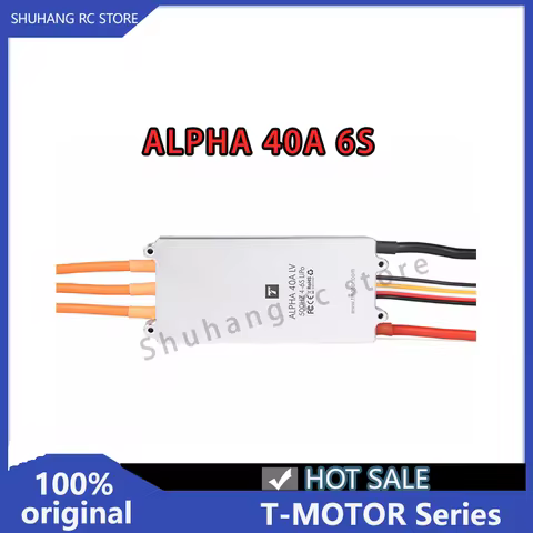 Hot T-Motor Series ALPHA 40A 6S Fast Response Waterproof FOC Multi-Rotor UAVs ESC Lightweight Metal 