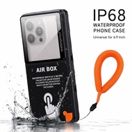 IP68 Waterproof Universal Phone Case 6.9 Inches - AIR BOX Inflatable Touch Version, Suitable for Pho