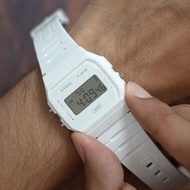 [Creationwatches] Casio Pop Digital Bio-Based White Resin Strap Quartz F-91WB-7A 100M Unisex Watch