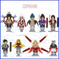 PS1 Demon Slayer Minifigure Daki Giyuutarou Kokushibo Douma Hantengu Figure Dolls Building Blocks Ac
