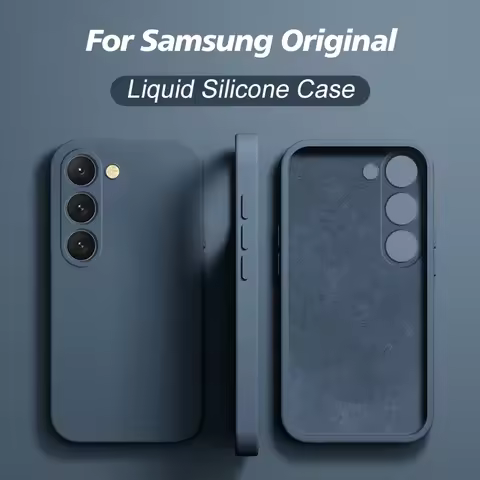 S23 S22 Ultra Plus Case Liquid Silicone Soft Cover For Samsung Galaxy S23 S22 Ultra Plus S23Plus S23