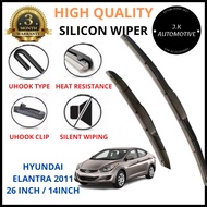 HYUNDAI ELANTRA 2011 3 Section Japan Silicone Car Wiper
