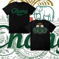 CHANG BEER Shirt Fabric T-Shirt Elephant Suitable For Both Men And Women.