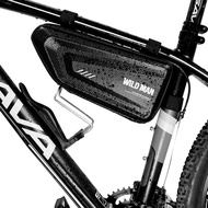 Rainproof Hard Shell Bike Triangle Frame Bag Top Tube Bicycle Bags Good for MTB Mountain Road Bike or Motorcycle Saddle