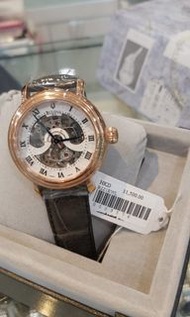 瑞士製造 Bulova寶路華藍寶石水晶錶面皮帶上鍊自動機械錶 正價六折發售