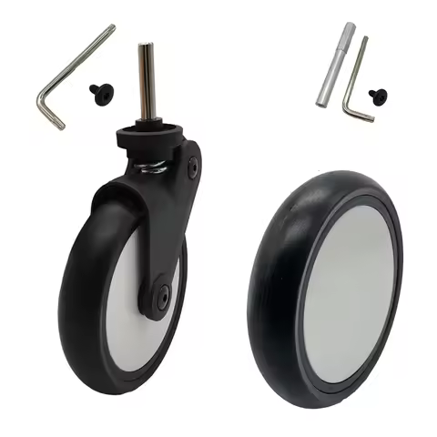 COLU KID® Stroller Replacement Rubber Wheels Front and Rear Wheel Stroller Accessories Compatible Wi