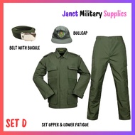 ROTC Fatigue Uniform Set with Paraphernalias