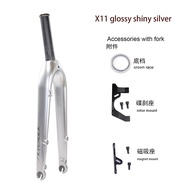 SILVEROCK MINI-TER Carbon Fork 20in Plus 22" Disc Brake O.L.D 100mm 28.6mm Flat Mount Special for TE