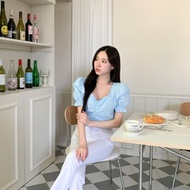 Trendywhere 袖褶短款短袖襯衫 Free (XS-M)