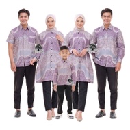 Batik Couple Lilac Taro / uniform Batik Lilac Taro Family Batik