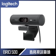 【618回饋10%】Logitech 羅技 BRIO 500 網路攝影機 - 石墨灰
