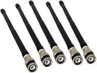 HYS-HYS Rubber Antenna 5pcs' 20w CB Band 3-30 mhz 11Meter 9.4 inch BNC connector for Cobra HH50WXST 