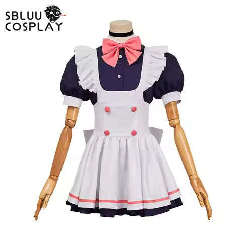 SBluuCosplay Anime Ayase Momo Cosplay Costume White Maid Outfit Halloween Party Custom Made
