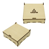 Multipurpose Plywood Wooden Box size 9.2x9.2x2.3 cm unique box packaging gift box souvenir gift