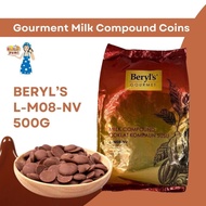 [READY STOCK] Beryl‘s Gourmet Milk/Dark Chocolate/White Compound Coins 500G