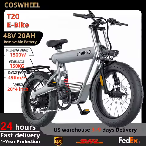 COSWHEEL T20 48V20AH Electric Dirt Bike 1500W Peak Power Electric Motorcycle 45km/h bike electric Mo