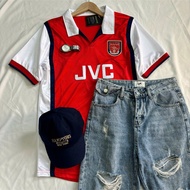 Retro_Arsenal_1998, original Cotton Polyester retro football shirt