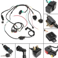 LF【Free Ship】50 70 90cc 110cc 125cc Wiring Harness Loom Solenoid Coil CDI Quad Dirt Bike ATV