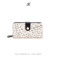 JIMS HONEY Dompet Kulit Wanita LALA WALLET Panjang Motif Kucing Lucu