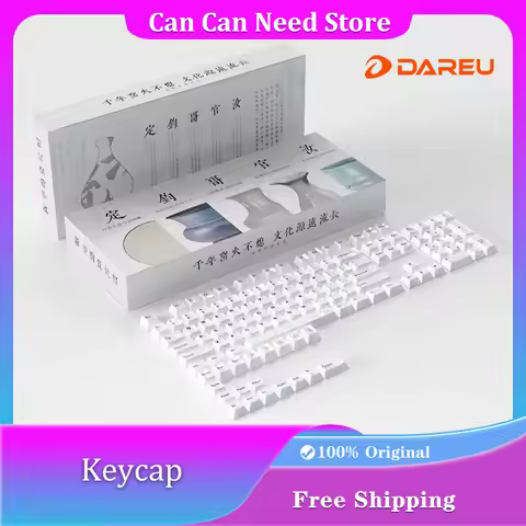 Dareu Ceramic Keycap Set Mooth Glazed Surface 101keys 123keys Cherry PBT Cherry Profile Keycap for M