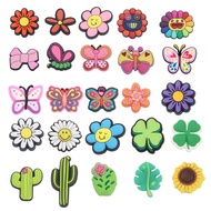 Crocs Jibbitz Butterfly Jibbitz Cartoon Flower Crocs Accessories charm crocs Fashion Korean Shoe Buc