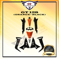 GT 128 COVER SET MODENAS GT128 (ORANGE + BLACK) FULL SET