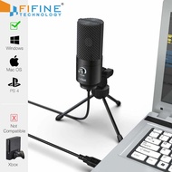 Fifine K669B Condenser Recording USB Microphone With Tripod Stand (Black)