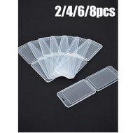 2/4/6/8-Piece All-In-One Pp Card Holder, Transparent Double-Sided Badge, Plastic Work Badge, Employe