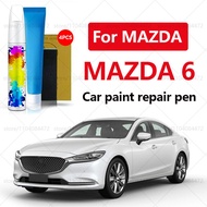 Car Paint Repair Pen For 2002-2025 Mazda 6  Paint Scratch Repair Accessories 4PCS White 47A A4D 25D 