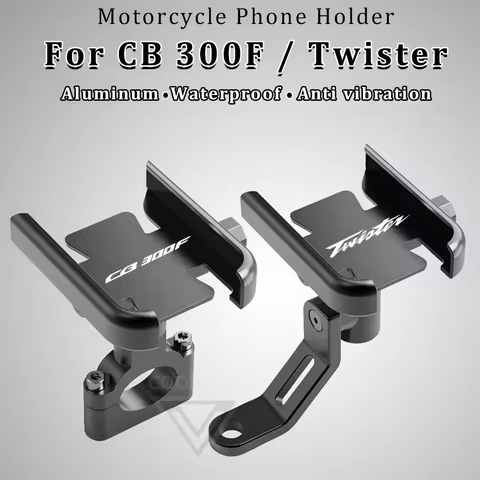 Motorcycle Phone Holder Aluminum Alloy Stand CB300F Twister 2024 for Honda CB 300F CB300 300 F 2011 