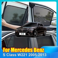 For Mercedes Benz S Class W221 2005-2013 Car Window SunShade Shield Front Windshield Rear Side Curta
