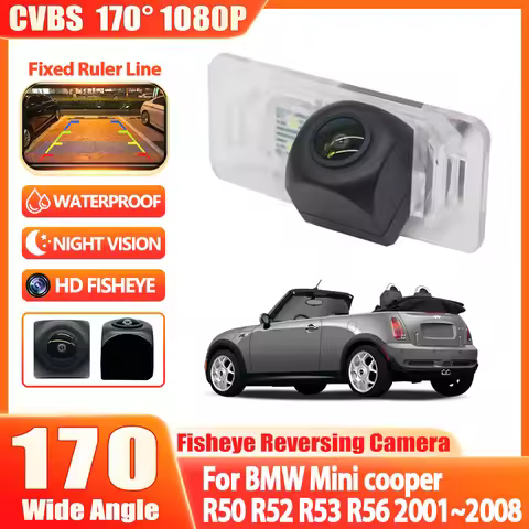 Rear View Reverse Camera CCD Night Vision Camera Back up license plate Light camera For Mini cooper 