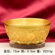 純銅日進鬥金銅錢缸聚財黃銅米缸招財進寶銅缸轉聚寶盆擺件銅碗
