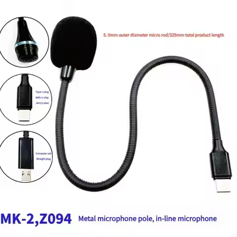 29ED USB C Computer Microphone for Phone Tablet Omnidirectional Condenser Microphone for Recording I