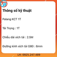 Palang Xích Kéo Tay HSZ 500kg - 1 Tấn cáp thép Thái Bình Vina