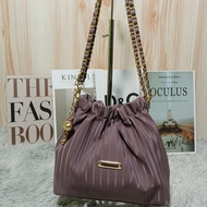 Tas Rantai Kerut Sunny Wanita Terbaru Bahan Nylon / Tas Selempang & Bahu Wanita Bags rantai Kulit an