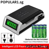 POPULAR Intelligent Battery Charger Universal Rechargeable LCD Fast Charging Dock for AA AAA NI-CD NI-MH Rechargeable Batteries