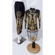 Batik couple/baju batik couple/batik set/Skirt set/batik Long Sleeve