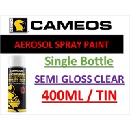 SEMI GLOSS CLEAR - SPRAY PAINT - AEROSOL SPRAY PAINT - AUTOMOTIVE PAINT - CAMEOS - 400ML/CAN