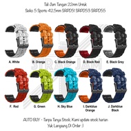 Hpf 22mm Strap Seiko 5 Sports 42.5mm SRPD51 SRPD53 SRPD55 - Premium Silicone Rubber Watch Strap