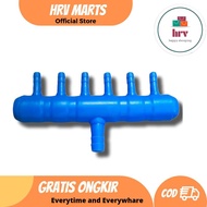 Branch Divider Pipe for Airpump Aquarium Air Aerator 6 Branches