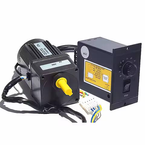 25W Single-Phase AC Geared Motor, 220V Reversible 4RK25GN-C with Speed Controller,J18270