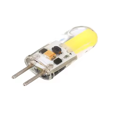 2PCS GY6.35 LED Lamp AC DC12V 5W COB Super Bright lamp 360 Beam Angle LED Bulb warranty Replace 50W 