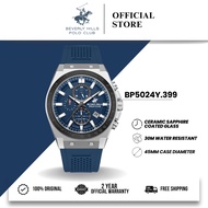 Beverly Hills Polo Club BHPC Jam Tangan Lelaki Men's Rubber Quartz Watch BP5024Y