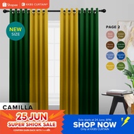 KKBS CURTAIN Camilla Semi Blackout Curtain Ready Made Hook & Eyelet - Page 2