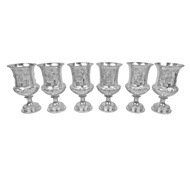 Charles Stuart Harris English Victorian Chased Silver Goblets