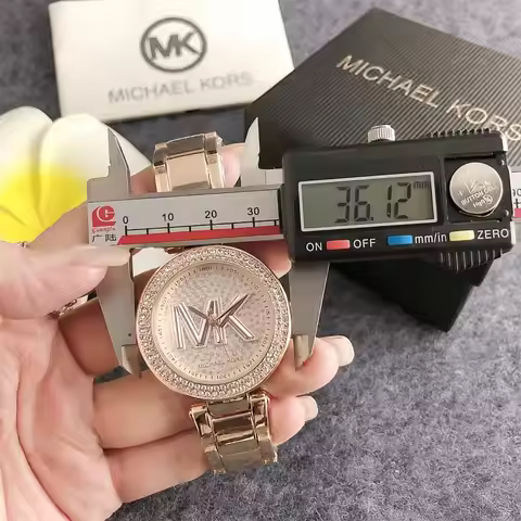 2026 Women's Fashion Michael Kors Quartz Watch, Casual Business Style, Diamond-set Timepiece, Luxuri