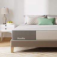 Novilla Queen Mattress, 10 Inch Gel Memory Foam Mattress Queen Size for Cooling Sleep &amp; Pressure Relief, Medium Firm with Breathable Bamboo Cover, Mattress in a Box, Lullaby